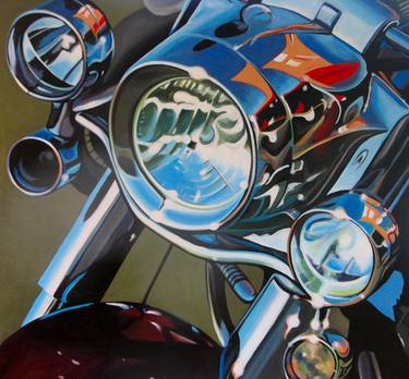 Original Motorcycle Paintings by Deborah Walsh