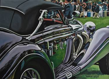 Print of Automobile Paintings by Deborah Walsh