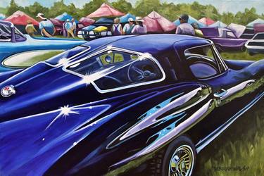 Print of Photorealism Automobile Paintings by Deborah Walsh