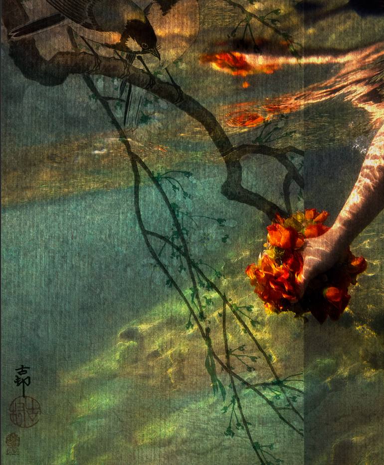 Original Art Deco Nature Printmaking by B Glezsa