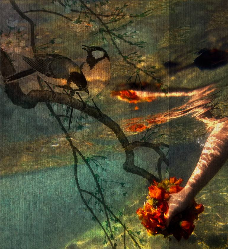 Original Art Deco Nature Printmaking by B Glezsa