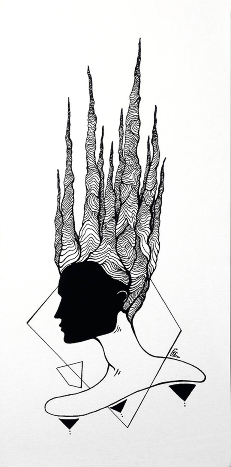 Black mirror Painting by Gul Ari Saatchi Art