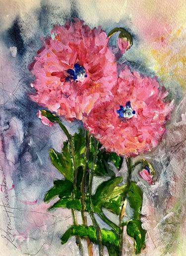 Print of Abstract Floral Paintings by Sherry Harradence