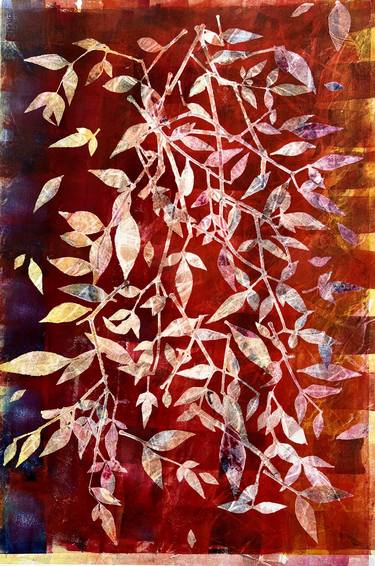 Original Abstract Nature Printmaking by Sherry Harradence