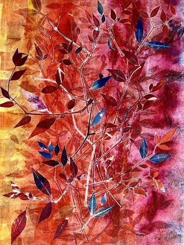 Original Abstract Nature Printmaking by Sherry Harradence