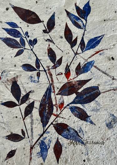 Original Abstract Nature Printmaking by Sherry Harradence