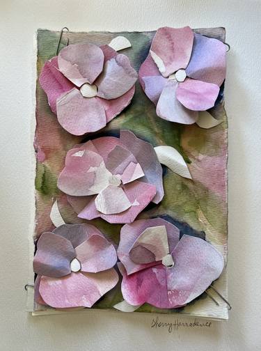 Print of Floral Mixed Media by Sherry Harradence