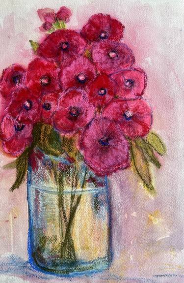 Original Expressionism Floral Paintings by Sherry Harradence