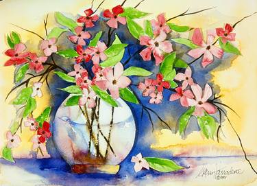 Apple Blossoms In Vase thumb