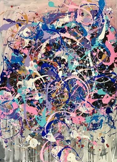 Original Abstract Expressionism Graffiti Paintings by Sherry Harradence