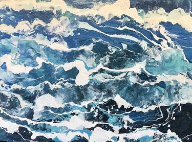 Original Abstract Seascape Paintings by Sherry Harradence