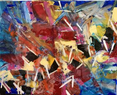 Original Abstract Expressionism Abstract Paintings by Sherry Harradence
