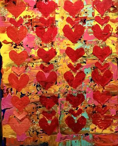 Original Abstract Love Paintings by Sherry Harradence