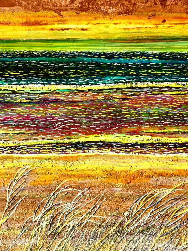 Original Figurative Beach Painting by Elisabetta Duminuco