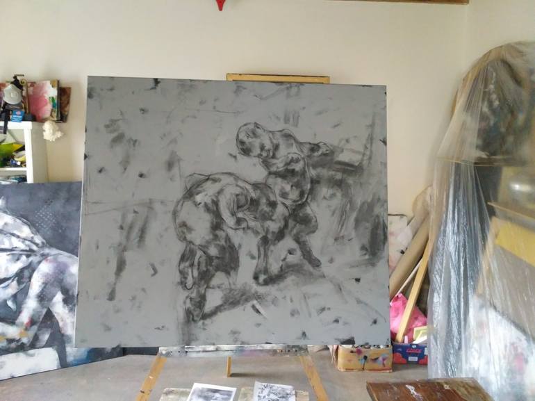 Original Art Deco Other Painting by Tibor Lazar