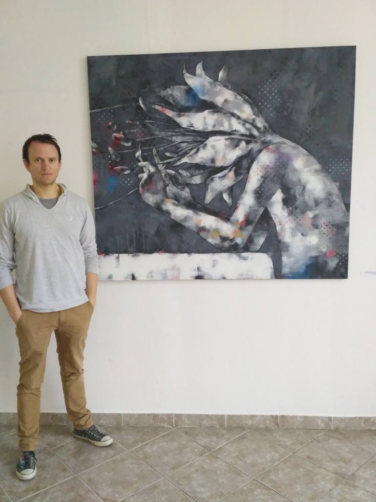 Original Conceptual Still Life Painting by Tibor Lazar