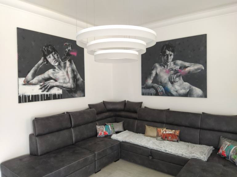 Original Conceptual Body Painting by Tibor Lazar