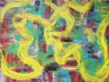 Original Abstract Graffiti Paintings by Veronica Ungureanu