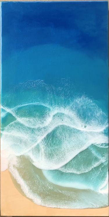 Print of Minimalism Beach Paintings by Veronica Ungureanu
