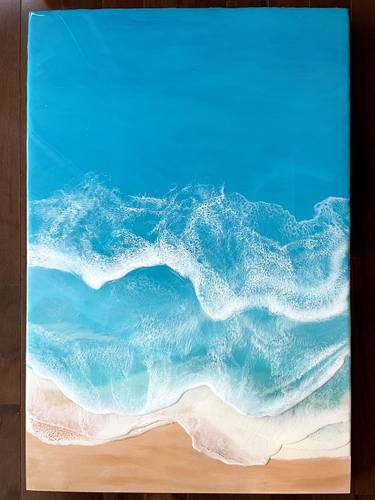 Print of Abstract Seascape Paintings by Veronica Ungureanu