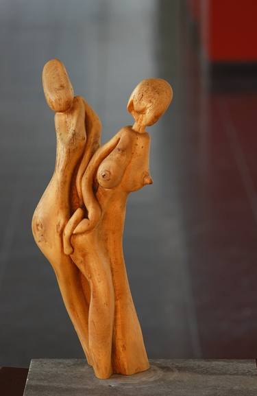 Original Abstract Love Sculpture by Kulifay Laslo