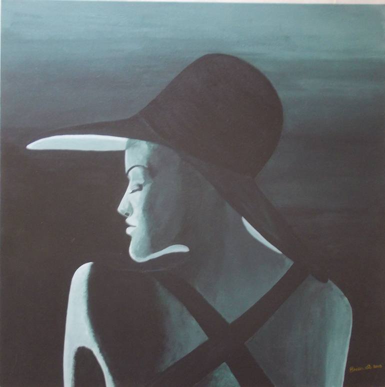 Green Lady Painting by Brian Saunders | Saatchi Art