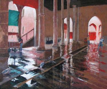 Original Impressionism Architecture Paintings by Helene Buttling