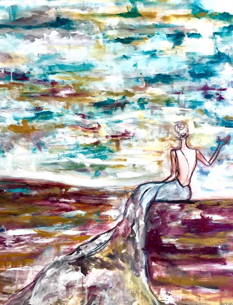 Original Abstract Women Painting by Zena Dabbous
