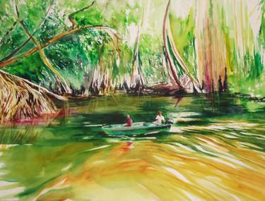 Print of Figurative Boat Paintings by Tessa Alexander