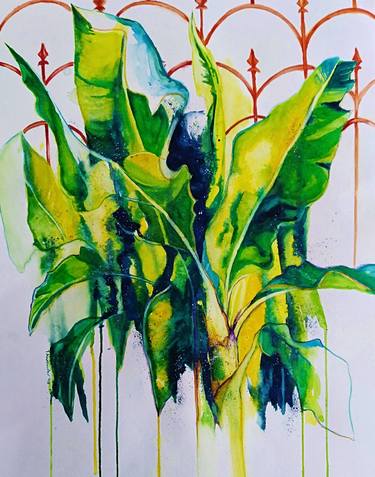 Print of Abstract Botanic Paintings by Tessa Alexander