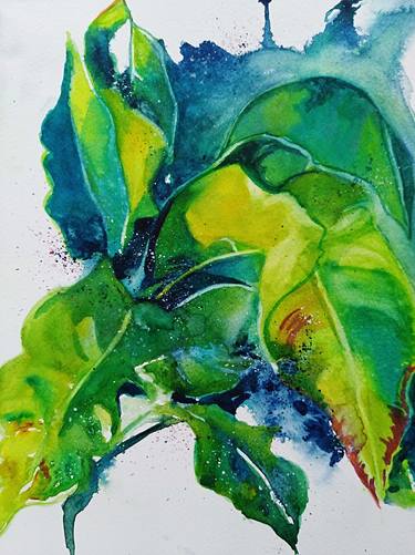 Print of Abstract Botanic Paintings by Tessa Alexander