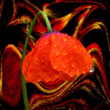 Print of Floral Mixed Media by Henk Grishaver