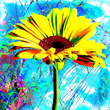 Original Floral Mixed Media by Henk Grishaver