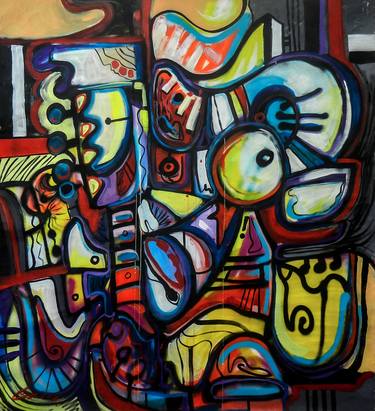 Original Abstract Expressionism Music Paintings by GANS Batac