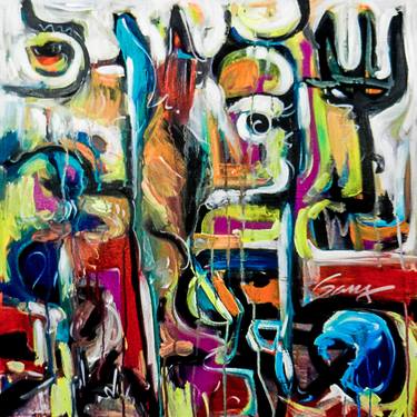 Original Abstract Expressionism Abstract Paintings by GANS Batac