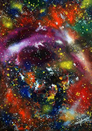 Print of Abstract Outer Space Paintings by Moyya Samuel Johnson