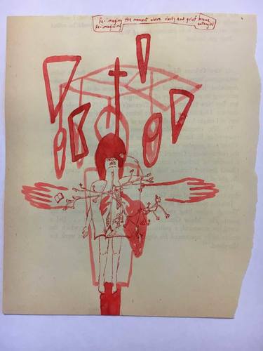 Original Figurative Mortality Drawings by Michael Inocencio