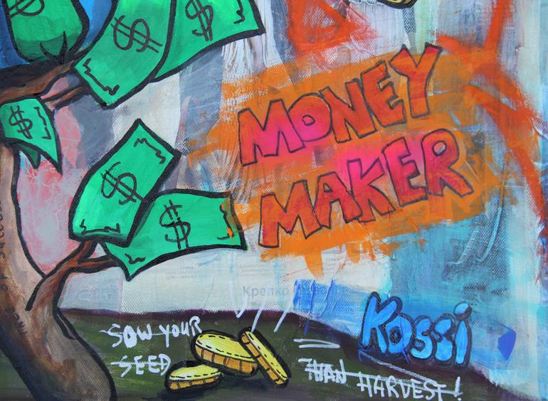 Original Contemporary Comics Painting by Kristin  Kossi