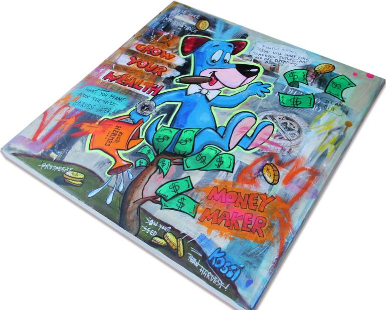 Original Contemporary Comics Painting by Kristin  Kossi