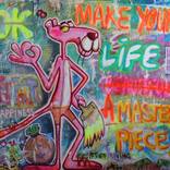 Make your life a masterpiece Panther by Kristin  Kossi