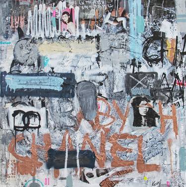 Original Street Art Abstract Paintings by Kristin Kossi