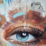 "Like a wild flower she spent her days, allowing herself to grow, not many knew of her struggle, but eventually all knew of her light."

Expressive contemporary painting of a beautiful female face. This art work incorporates realism, bold brushstrokes, elements of abstraction and symbolic meaning.