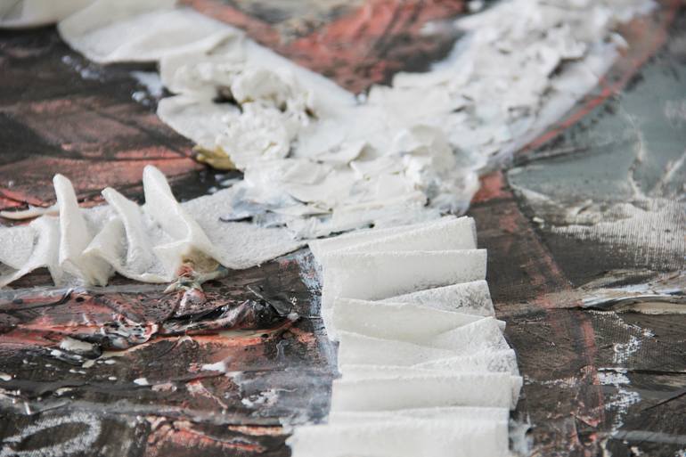 Original Abstract Expressionism Fashion Painting by Kristin  Kossi