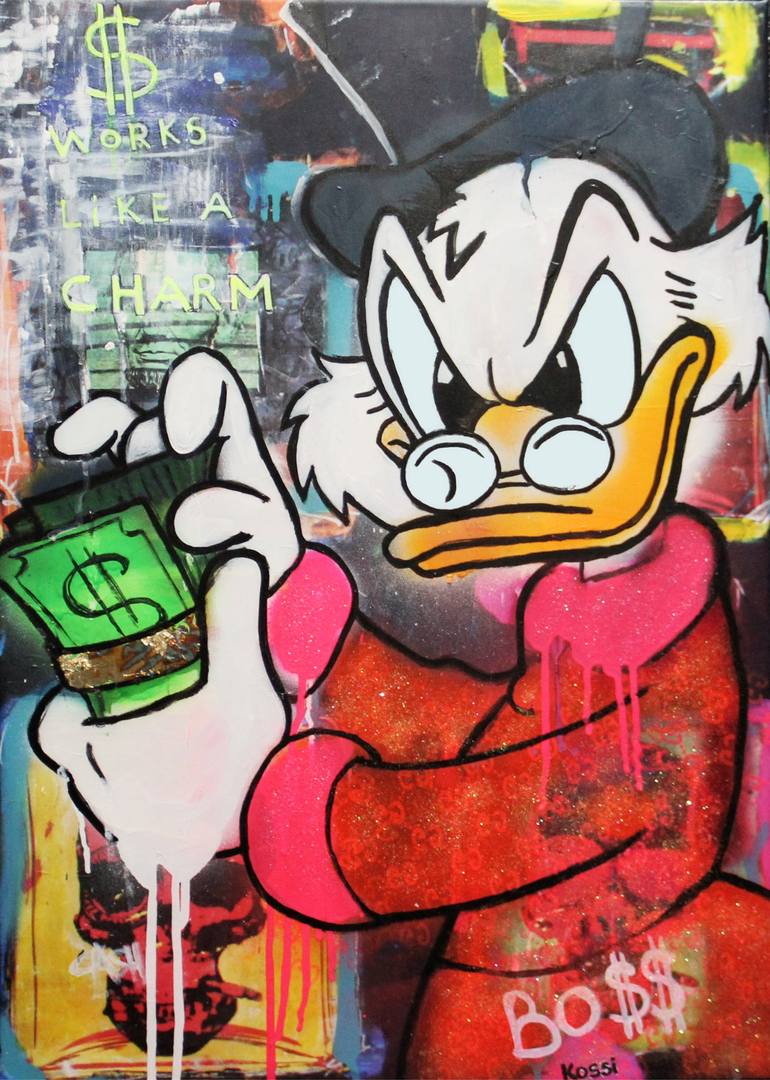 Laughing All The Way To The Bank» feat. Scrooge McDuck (Disney) /Rich Uncle  Pennybags/Mr. Monopoly by CHORGY (2022) : Painting Acrylic, Pencil on  Canvas - SINGULART