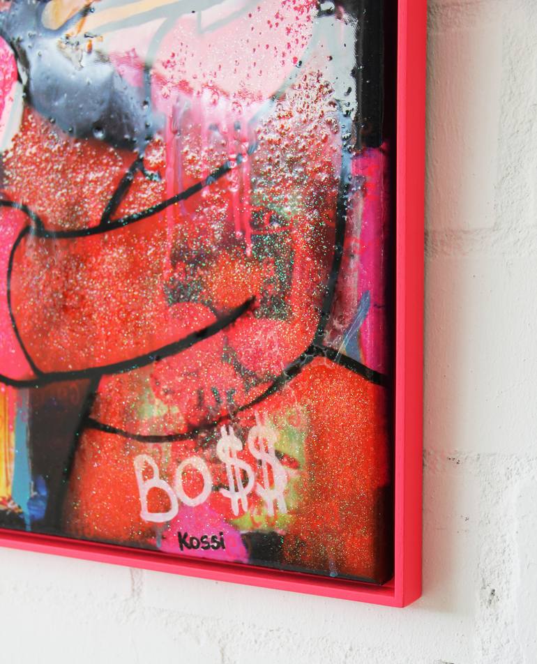 Original Pop Art Comics Painting by Kristin  Kossi