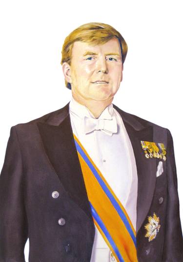 Original Portrait Painting by Ferry Reijnders