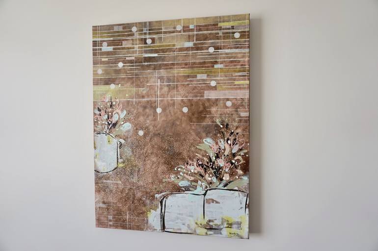 Original Fine Art Floral Painting by Melody Poon