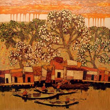 Original Modern Landscape Paintings by Nguyen Dinh Long