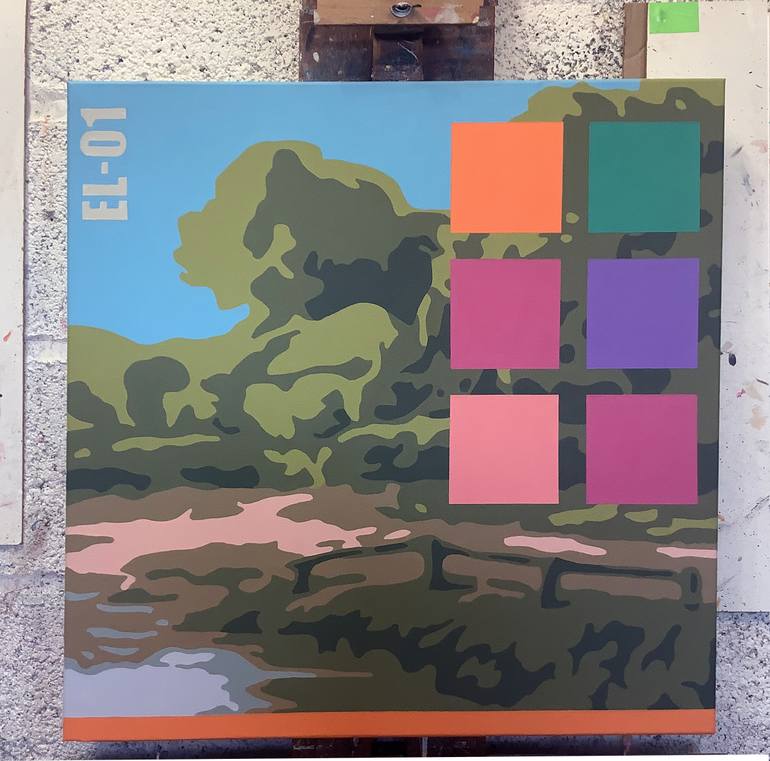 Original Conceptual Landscape Painting by Julian St Clair