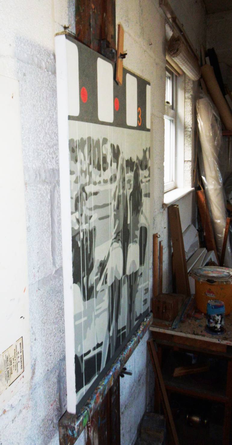 Original Documentary Pop Culture/Celebrity Painting by Julian St Clair